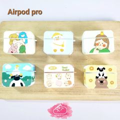 COVER AIRPOD Chất Nhám Da Họa Tiết Hoạt Hình Kute (8 Mẫu)