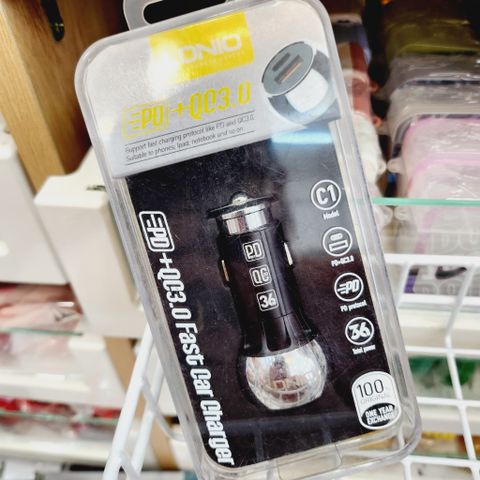 ÔTÔ-CÓC/ TẨU SẠC XE HƠI chính hãng LDNIO (PD+QC3.0) + Tặng kèm cáp sạc
