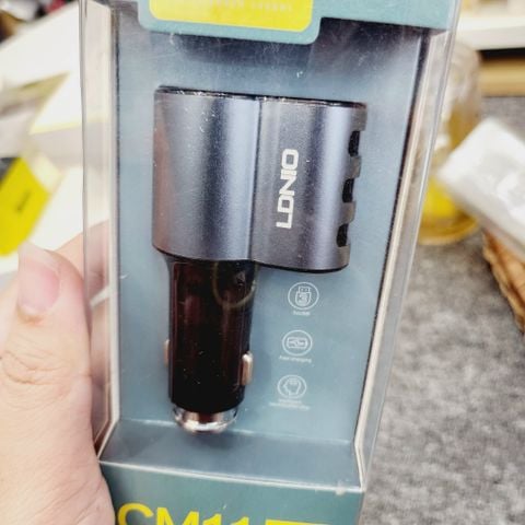 ÔTÔ-CÓC/ TẨU SẠC XE HƠI chính hãng LDNIO CM11 (3 cổng + tặng cáp TypeC)