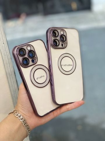 CASE IPHONE Chính Hãng KSTDESIGN Viền Tím Bảo Vệ Camera ( Bling Bling)