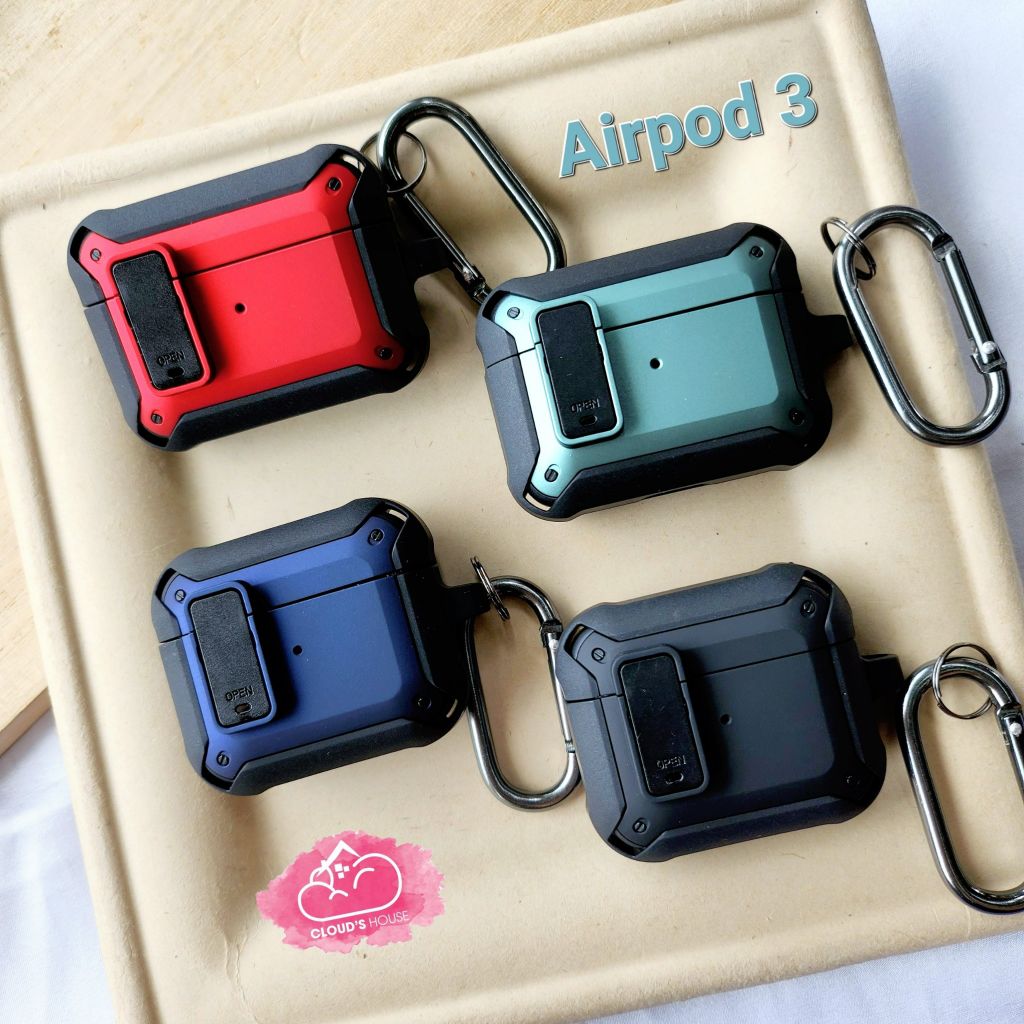 COVER AIRPOD HỘP CHỐNG SHOCK ( CÓ KHÓA GÀI)