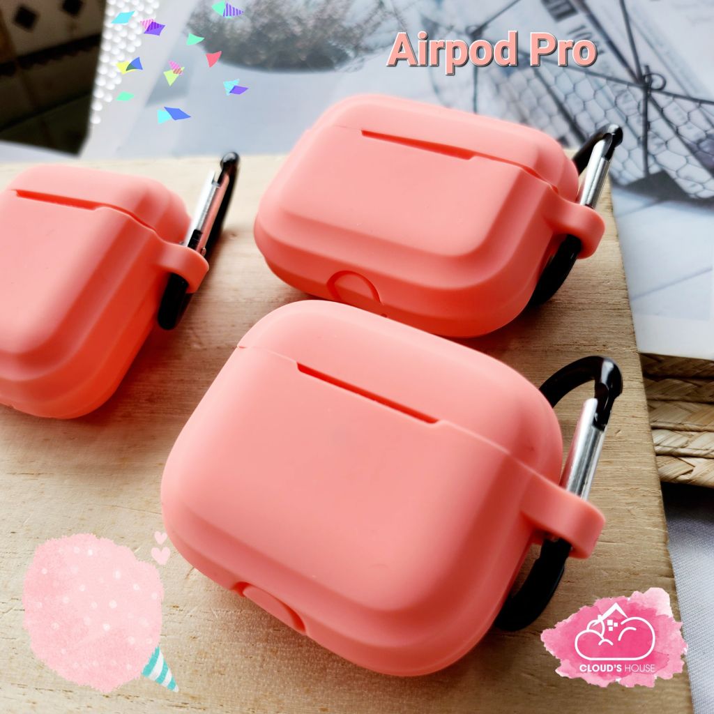 Cover Case Vỏ bảo vệ Airpod SILICONE CHỐNG BẨN màu BASIC + kèm Móc Khóa Airpod 1/2/3/Pro/Pro2
