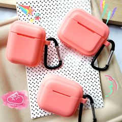 Cover Case Vỏ bảo vệ Airpod SILICONE CHỐNG BẨN màu BASIC + kèm Móc Khóa Airpod 1/2/3/Pro/Pro2