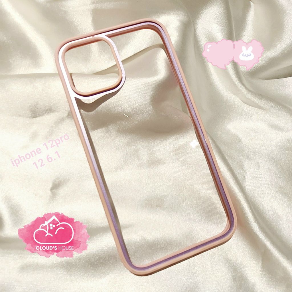 Case Ốp điện thoại iPhone Lưng trong viền màu X&M