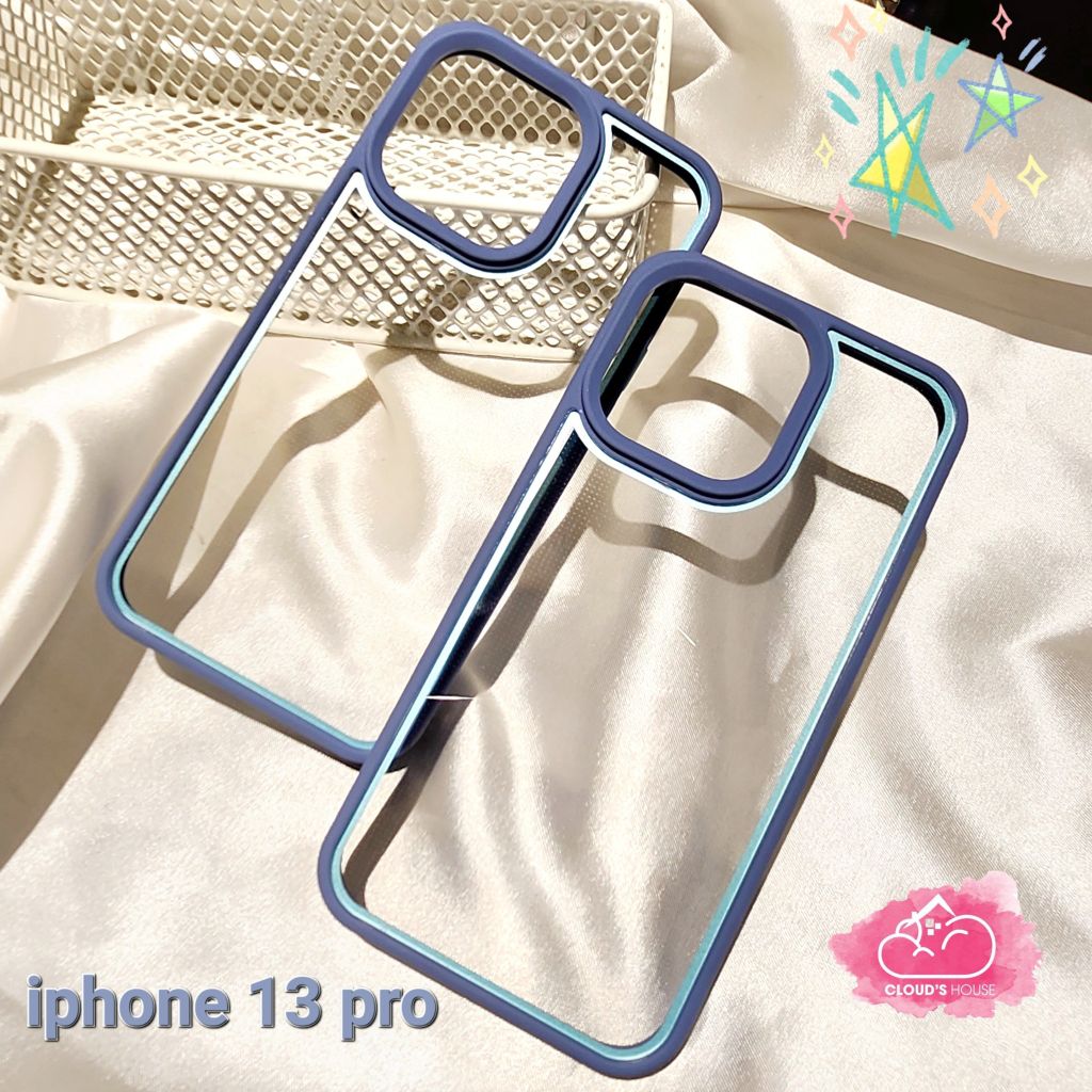 Case Ốp điện thoại iPhone Lưng trong viền màu X&M