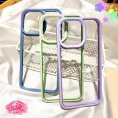 Case Ốp điện thoại iPhone Lưng trong viền màu X&M