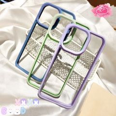 Case Ốp điện thoại iPhone Lưng trong viền màu X&M