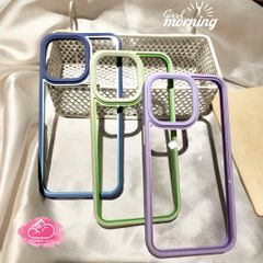 Case Ốp điện thoại iPhone Lưng trong viền màu X&M