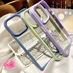 Case Ốp điện thoại iPhone Lưng trong viền màu X&M