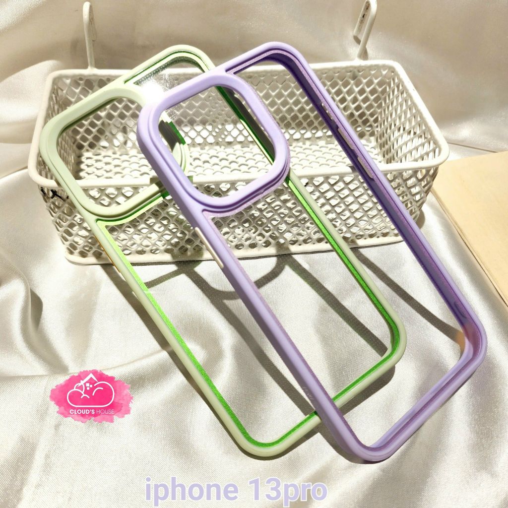 Case Ốp điện thoại iPhone Lưng trong viền màu X&M