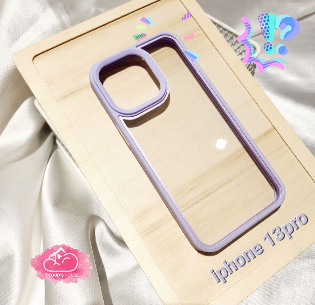 Case Ốp điện thoại iPhone Lưng trong viền màu X&M