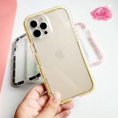 CASE IPHONE Chống Shock Viền Màu Tông Pastel