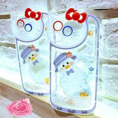 Case Ốp điện thoại iPhone Vịt trắng Phao nước Bling Bling iPhone 7/8/11/12/13/14/Plus/Pro/Promax