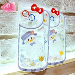 Case Ốp điện thoại iPhone Vịt trắng Phao nước Bling Bling iPhone 7/8/11/12/13/14/Plus/Pro/Promax