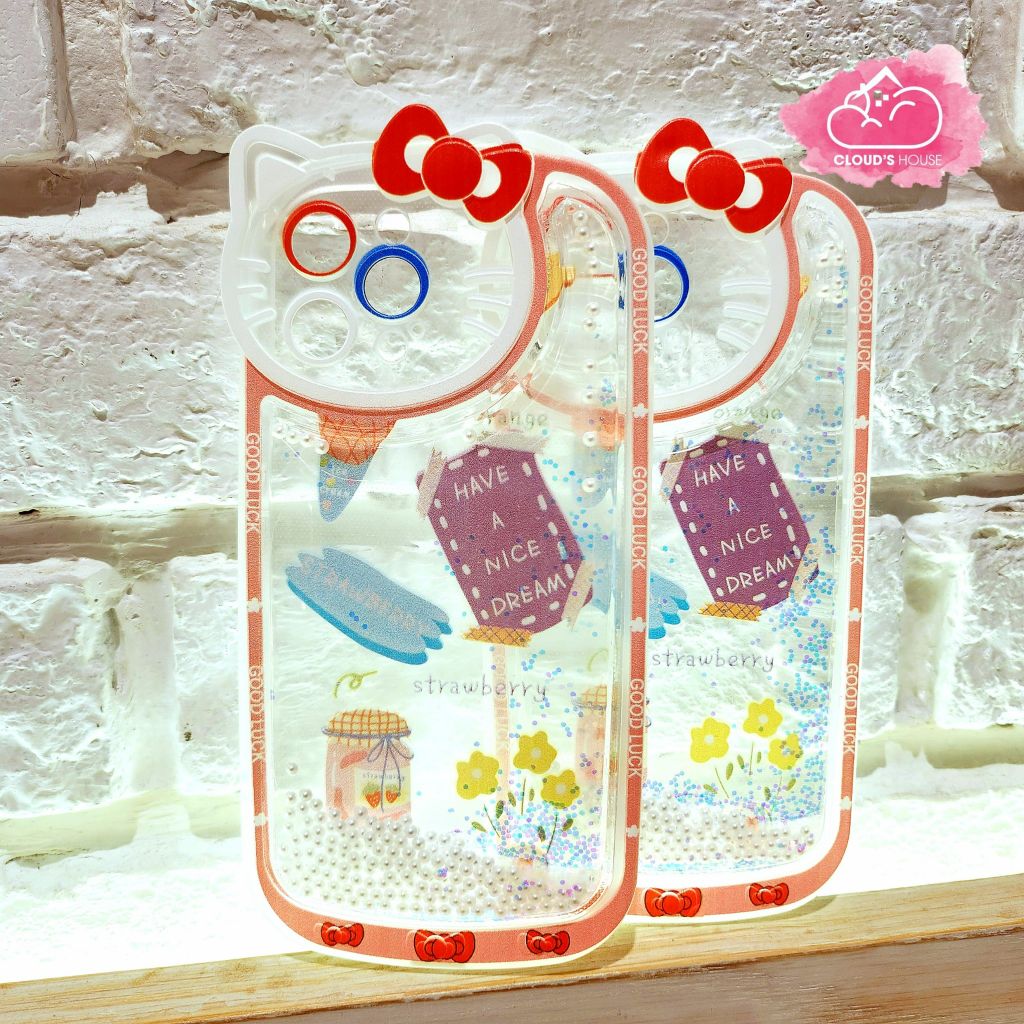 Case Ốp điện thoại iPhone HAVE A NICE DREAM Phao nước Bling Bling iPhone 7/8/Xr/11/12/13/14/Plus/Pro/Promax