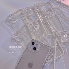 CASE iPhone Trong Suốt Viền KIM TUYẾN BLING BLING