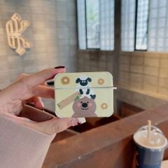 COVER AIRPOD Chất Nhám Da Họa Tiết Hoạt Hình Kute (8 Mẫu)