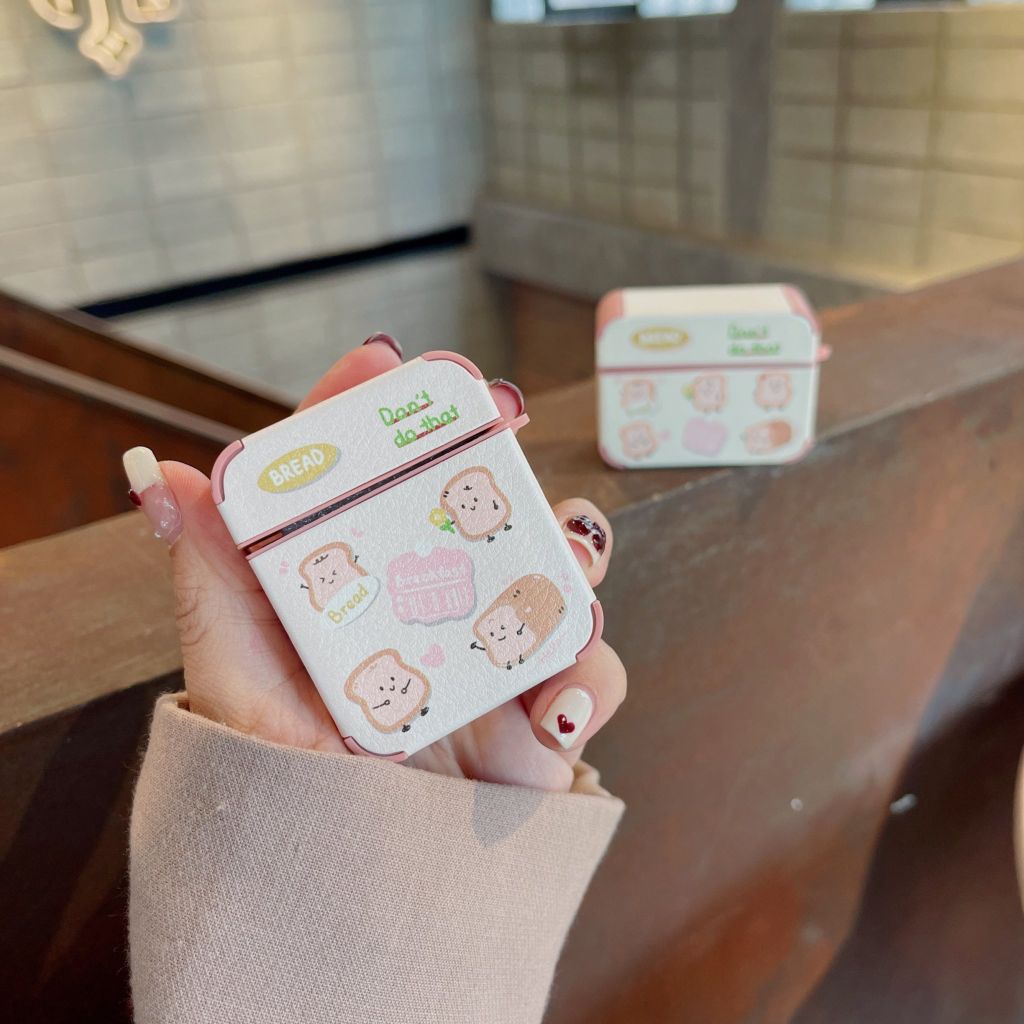 COVER AIRPOD Chất Nhám Da Họa Tiết Hoạt Hình Kute (8 Mẫu)