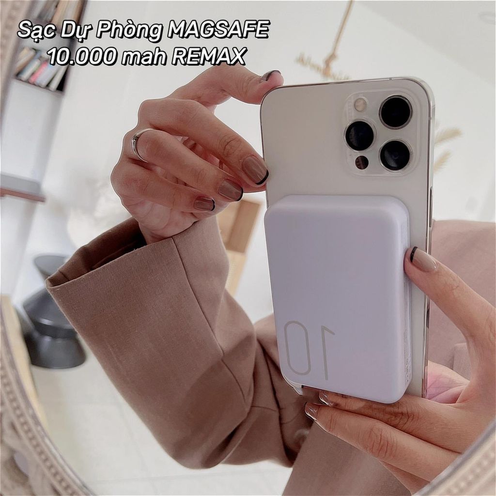 POWERBANK - SẠC DỰ PHÒNG REMAX RPP-65 MAGSAFE 20w 10000mah Hỗ Trợ Sạc Không Dây Dòng 15w Phù Hợp Cho Các Điện Thoại