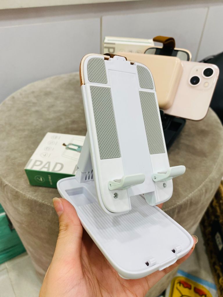 GIÁ ĐỠ ĐIỆN THOẠI FOLDING PORTABLE DESKTOP SUPPORT (Nhựa tốt - 2 màu)