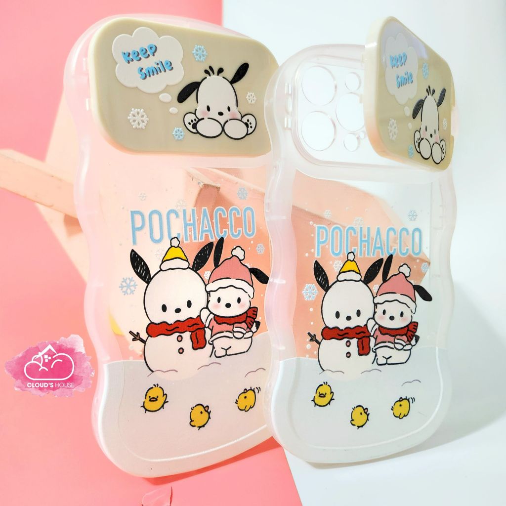 Case Ốp điện thoại iPhone Snoopy Người tuyết Gợn Sóng Bảo vệ Camera iPhone 11/12/13/14/Plus/Pro/Promax