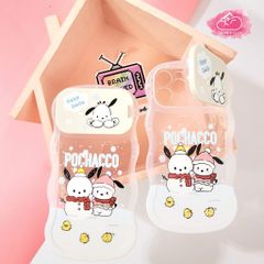 Case Ốp điện thoại iPhone Snoopy Người tuyết Gợn Sóng Bảo vệ Camera iPhone 11/12/13/14/Plus/Pro/Promax