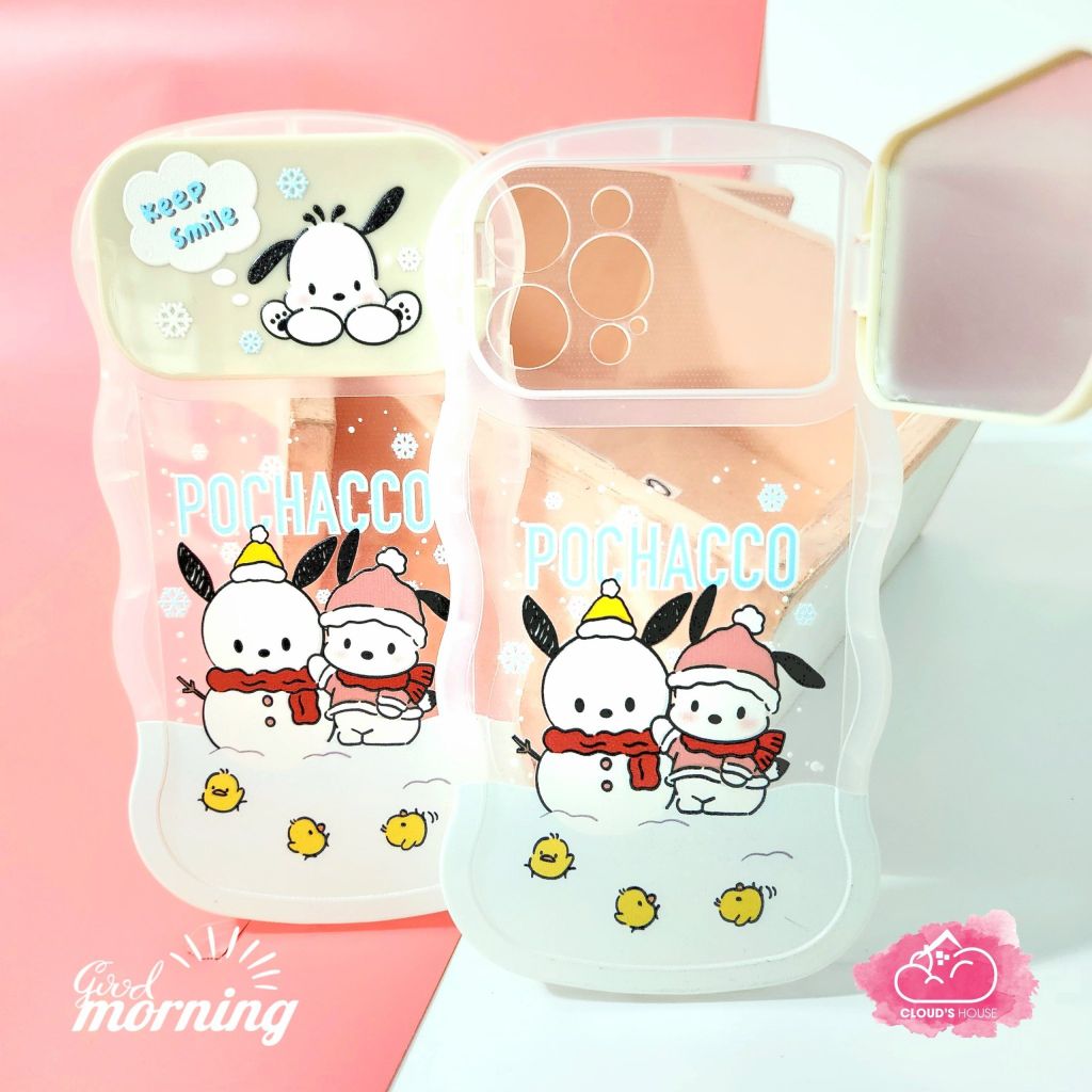 Case Ốp điện thoại iPhone Snoopy Người tuyết Gợn Sóng Bảo vệ Camera iPhone 11/12/13/14/Plus/Pro/Promax