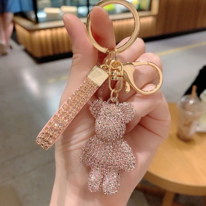 MÓC KHÓA BEARBRICK Mini Đính Đá Sang Chảnh Cao Cấp