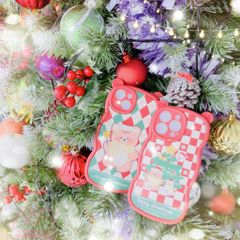 CASE IPHONE Merry Christmas Tai Gấu Viền Gợn Sóng Siêu Xinh - NOEL