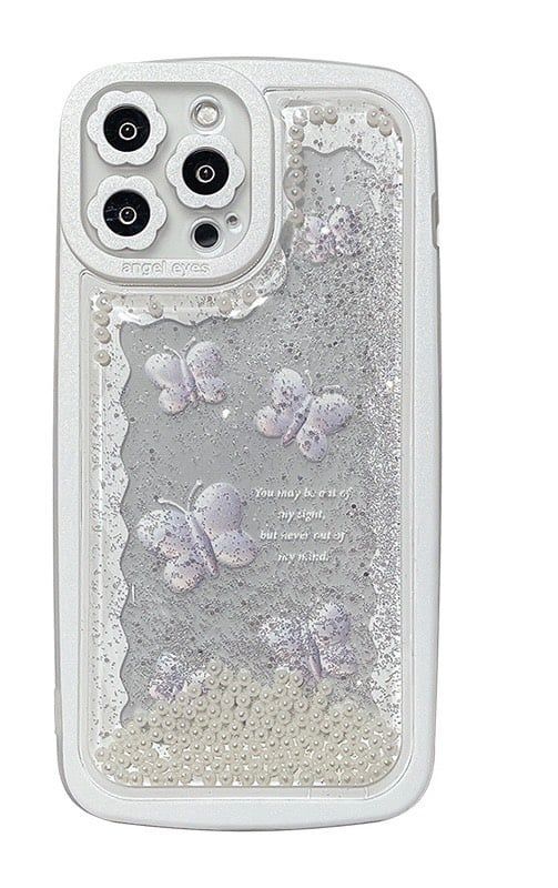Case Ốp điện thoại iPhone Phao Bướm Butterfly Nước Bling bling iPhone 11/12/13/14/Plus/Pro/Promax