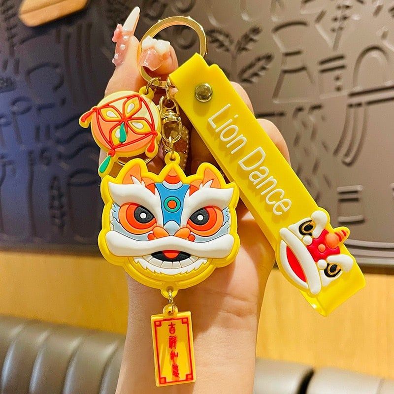 Móc khóa Đầu Lân tượng trưng cho May mắn, Hạnh Phúc và Sức Khỏe cả năm - TẾT
