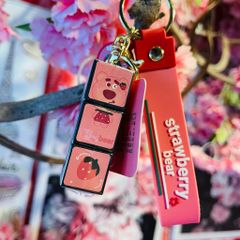 MÓC KHÓA GẤU DÂU LOTSO Rubik Dài