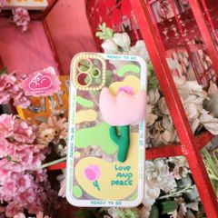 CASE IPHONE ICON NỔI Hoa Vải ( 2 mẫu).