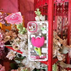 CASE IPHONE ICON NỔI Hoa Vải ( 2 mẫu).