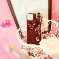 Case Ốp điện thoại iPhone Chóng dựng bóng trơn Tuần lộc - Noel