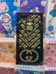 CASE IPHONE GUCCI Đính Đá Sang Chảnh Form Vuông