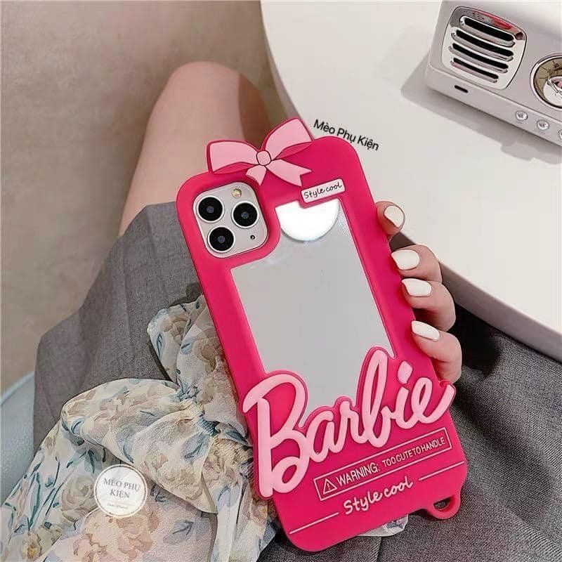 Case Ốp điện thoại iPhone SU DẺO Barbie Ốp gương iPhone 7Plus/8Plus/X/Xs/XsMAx