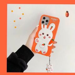 Case Ốp điện thoại iPhone SU DẺO Thỏ cà rốt Rabbit iPhone 7Plus/8Plus/Xsmax/11Promax/12