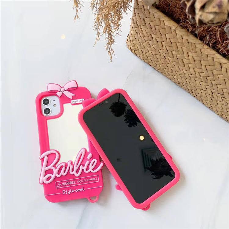 Case Ốp điện thoại iPhone SU DẺO Barbie Ốp gương iPhone 7Plus/8Plus/X/Xs/XsMAx