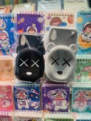 Case Ốp điện thoại iPhone Bearbrick Su dẻo có túi đựng tiền mini