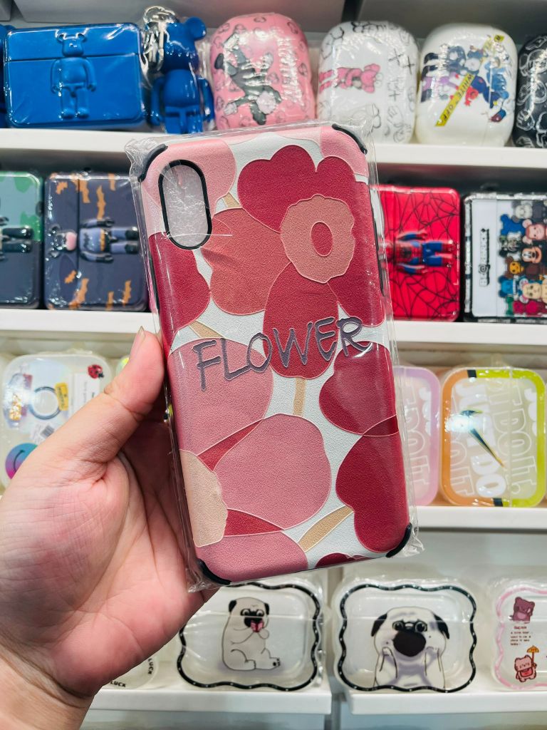 CASE IPHONE HOA Chất Nhám Da