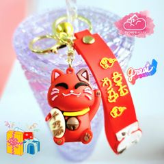 Móc khoá Mèo may mắn mini - TẾT