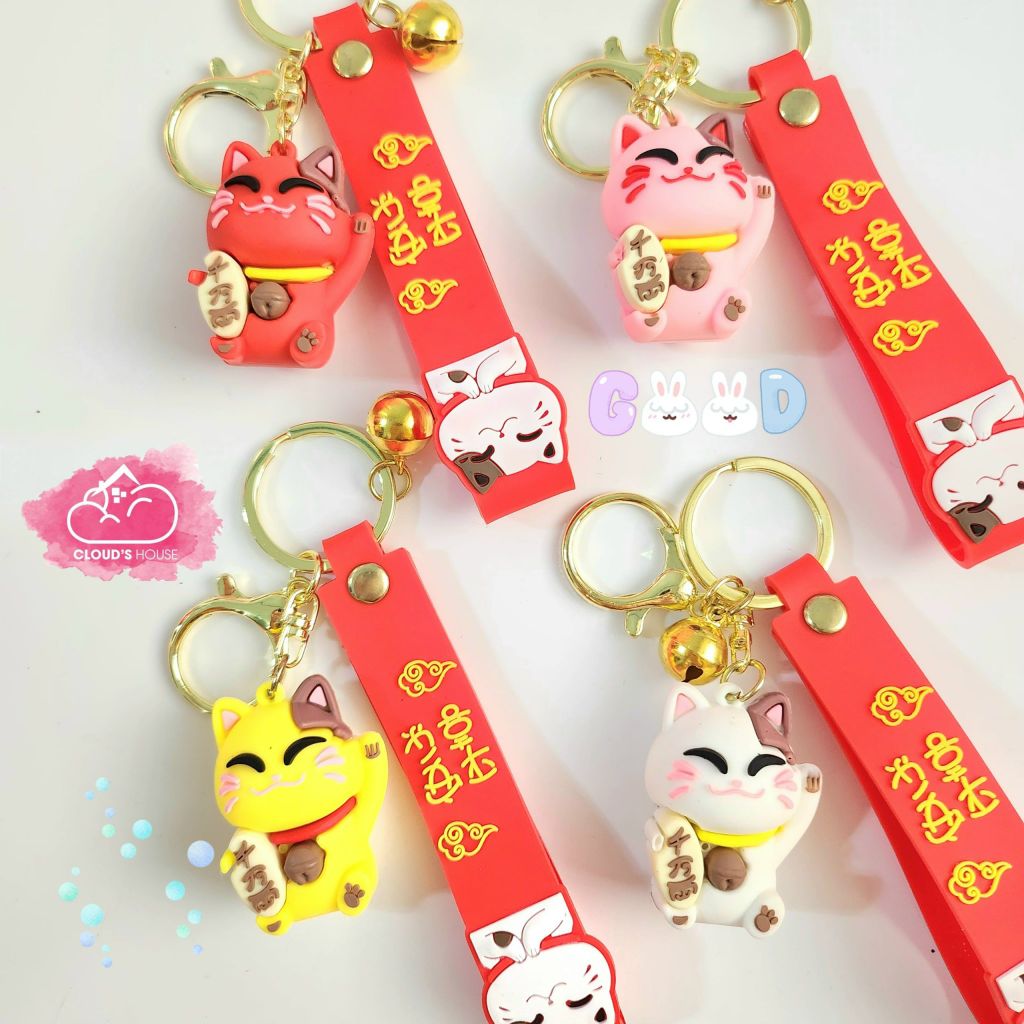 Móc khoá Mèo may mắn mini - TẾT