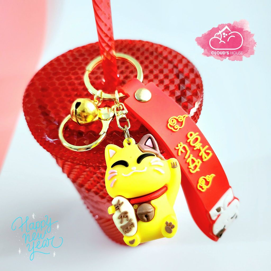 Móc khoá Mèo may mắn mini - TẾT