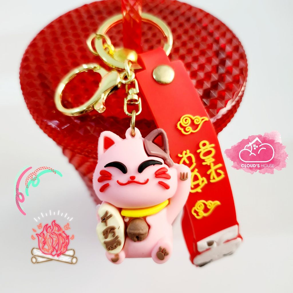 Móc khoá Mèo may mắn mini - TẾT