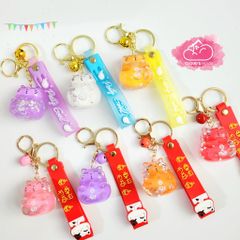 Móc khoá Mèo may mắn Nước Bliing Bling - TẾT