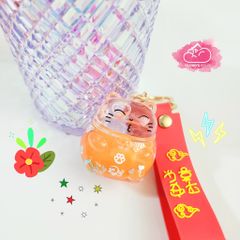 Móc khoá Mèo may mắn Nước Bliing Bling - TẾT