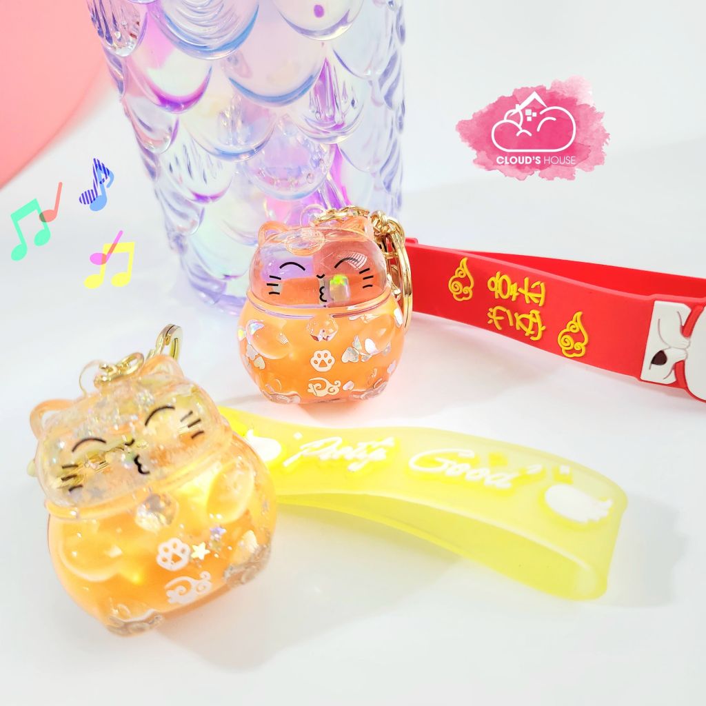 Móc khoá Mèo may mắn Nước Bliing Bling - TẾT
