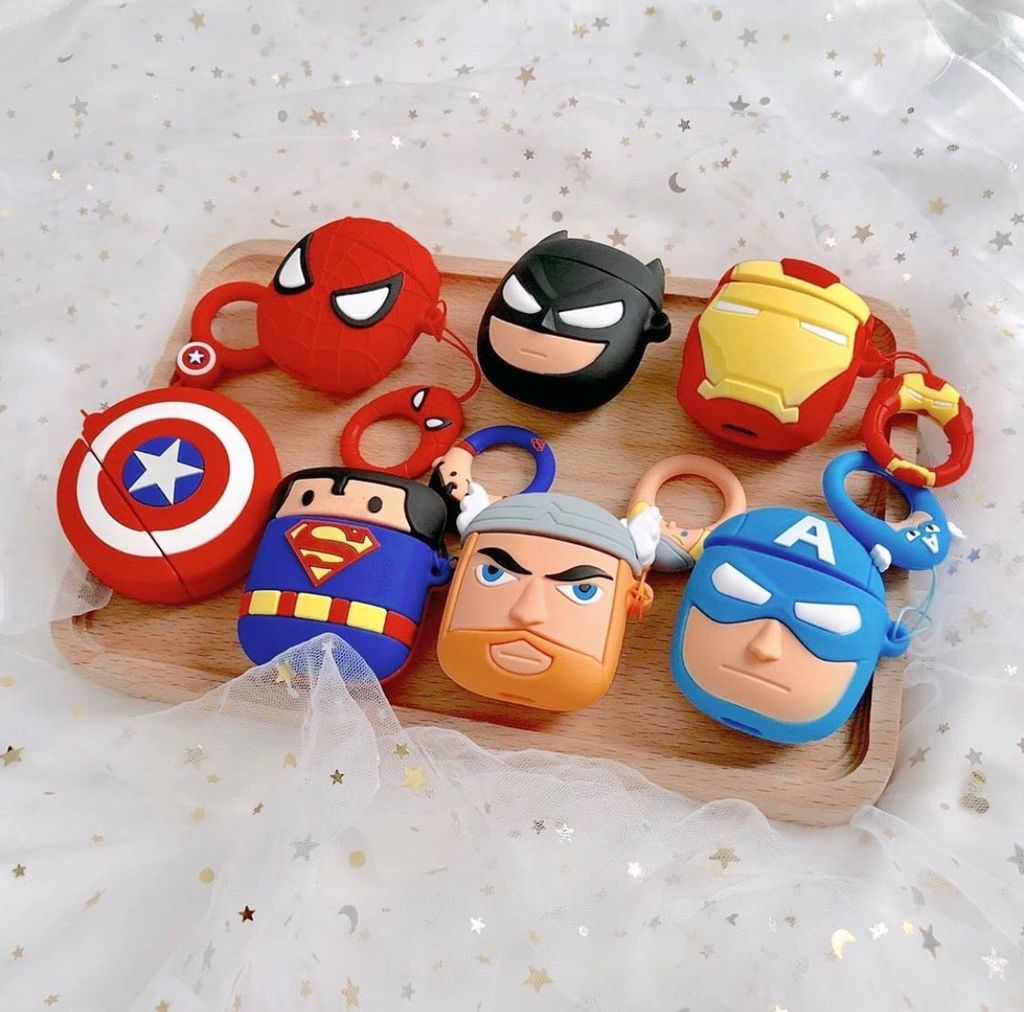 COVER AIRPOD SU DẺO SIÊU ANH HÙNG - MARVEL CÁC LOẠI