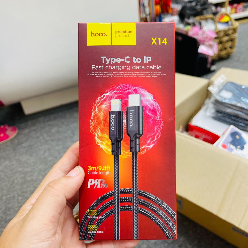 CÁP SẠC HOCO CHÍNH HÃNG X14 TypeC to Iphone